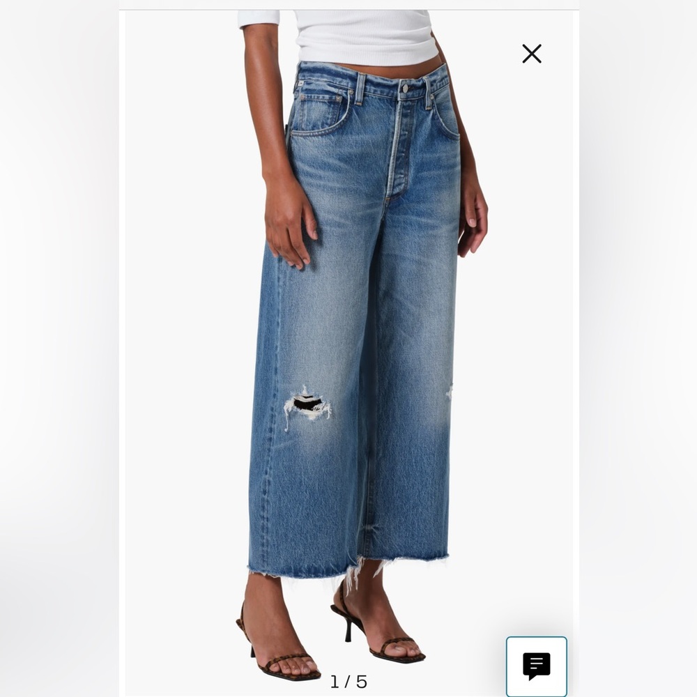 Women's Citizens Ayla Raw Hem Cropped Jeans in Solano